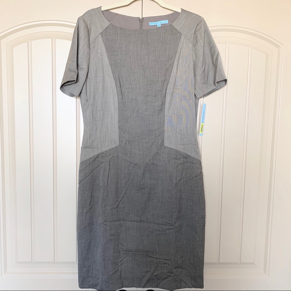 Antonio Melani Two Tone Sheath Dress